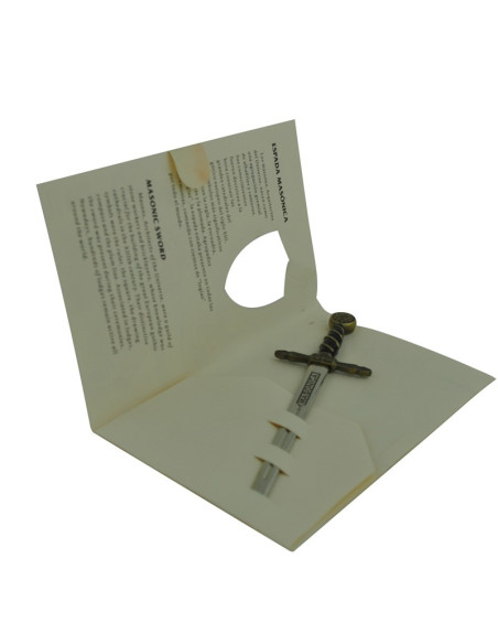 Espada maçônica em miniatura