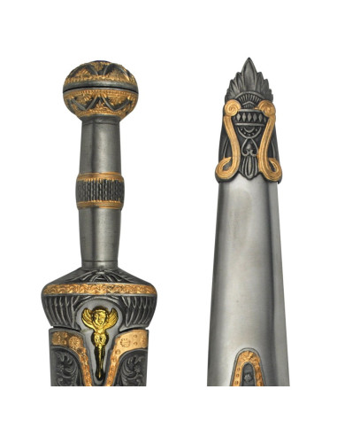 Aquiles punhal com bainha de metal