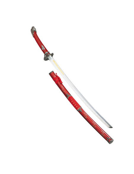 The translation of "Katana Serpiente Roja" from Spanish to Portuguese is "Katana Serpente Vermelha."