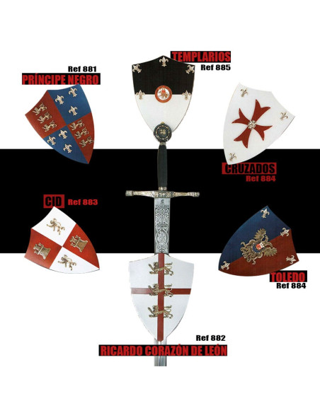 mini escudo templário