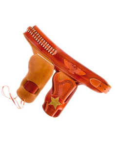 cartucheira Sheriff por 2 revólveres