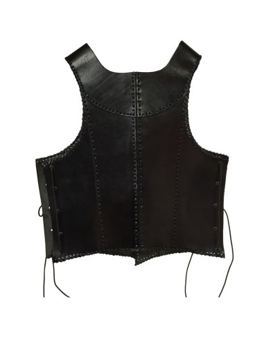 Armadura medieval de couro preto