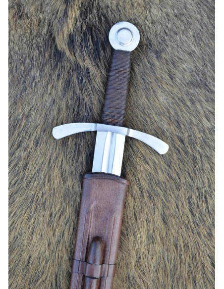 Espada cruzada com bainha, funcional