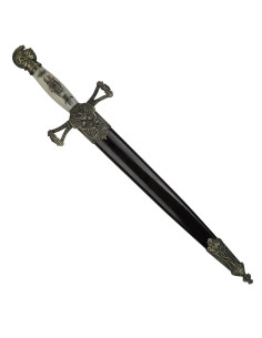 punhal medieval com bainha (35 cms.)