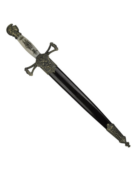 punhal medieval com bainha (35 cms.)