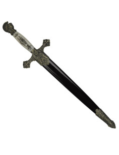 punhal medieval com bainha (35 cms.)