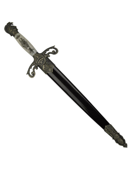 punhal medieval com bainha (35 cms.)