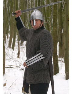 Cota de malha de aço preto 2