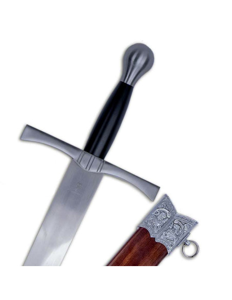 Espada medieval de uma mão com bainha