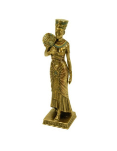 Figura rainha egípcia com ventilador