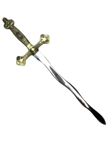 Abridor de cartas maçônico flamejante