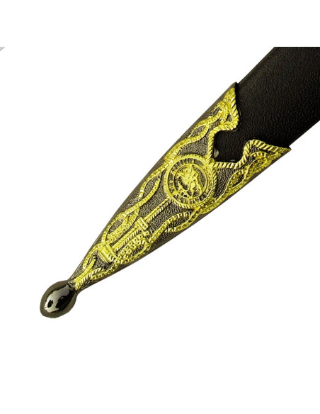 punhal medieval com espada