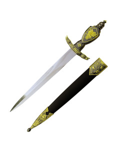 punhal medieval com espada