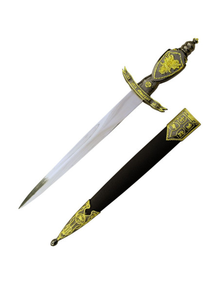 punhal medieval com espada