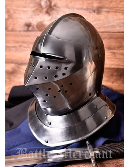 Capacete medieval inglês, s. dia 16