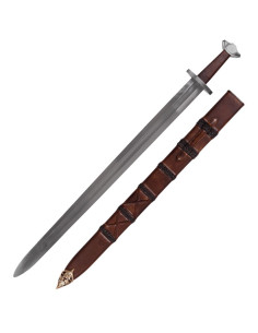 Espada viking pontiaguda com bainha