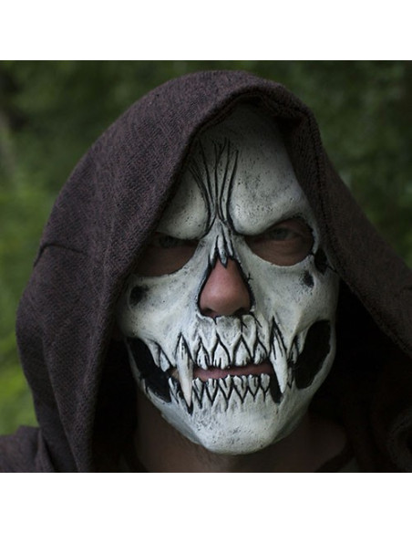 máscara de caveira branca
