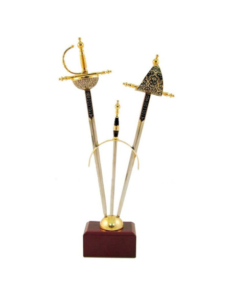 02 de setembro mini-Renaissance espadas com suporte