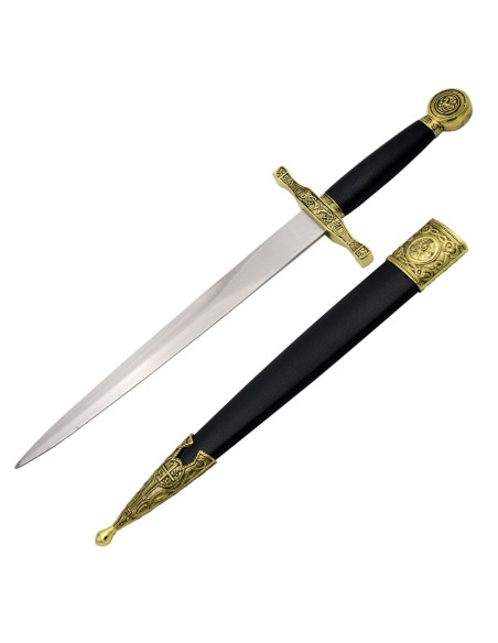 Adaga medieval com bainha