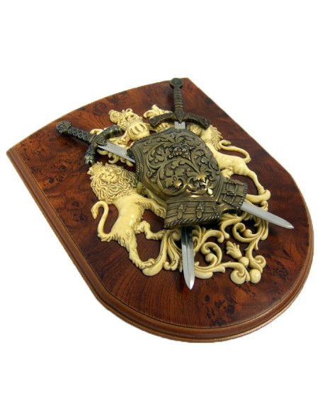 Panóplia Lions couraça e espadas