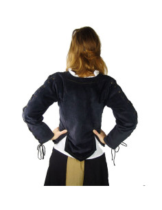 Casaco de veludo com cordões 2