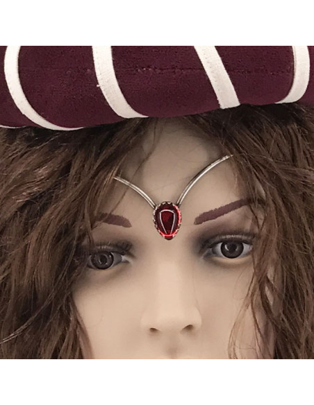 Tiara com pérolas de cristal