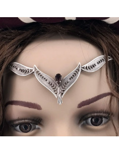 Tiara com pérolas de cristal