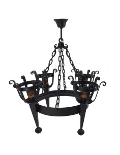 Lâmpada de forja 4 tochas