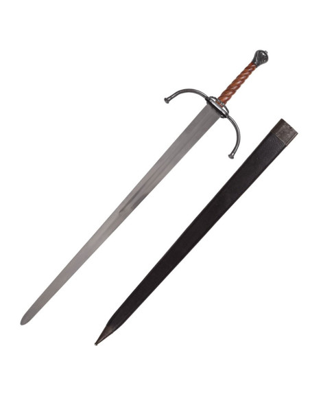Espada medieval longa ou bastarda para práticas