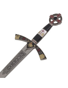 Espada templária de cadete condecorada. 76 cm.