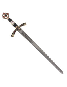 Espada Templária de cadete de ouro. 76 cm. 2