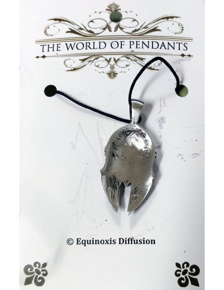 pingente de capacete grego