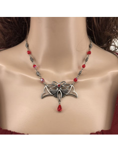 Pingente com pérolas de cristal