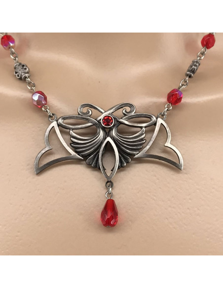 Pingente com pérolas de cristal