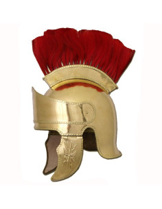 capacete grego com pluma 2