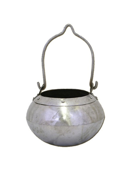 Caçarola medieval forjada à mão