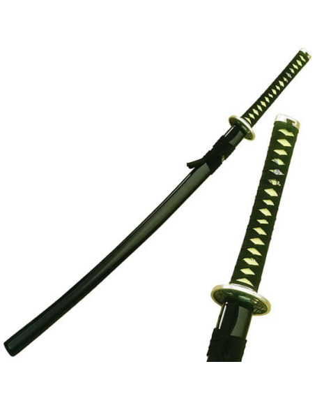 katana de madeira preta