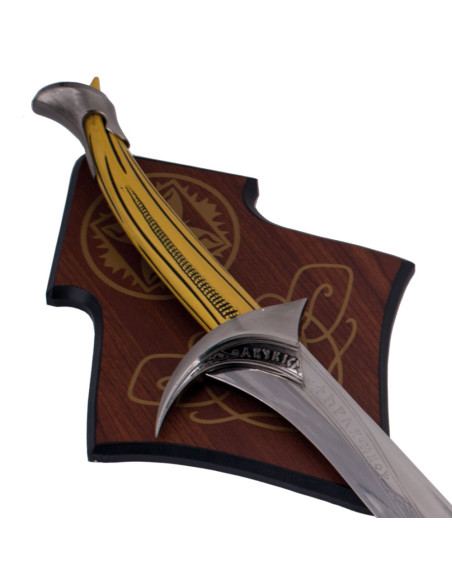 Espada fantástica com suporte de parede