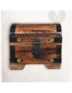 Arca medieval com pedras coloridas (10x7 cms.)