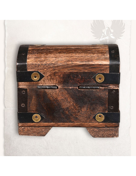 Arca medieval com pedras coloridas (10x7 cms.)