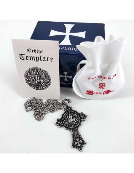 Pingente de cruz Cavaleiros do Templo