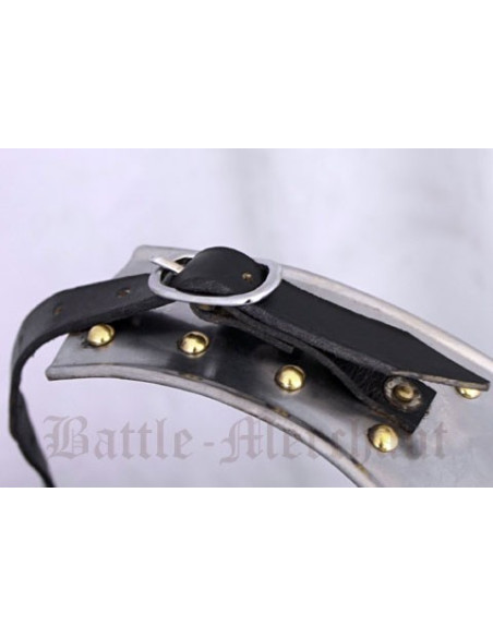 Peitoral de aço medieval, ajustável