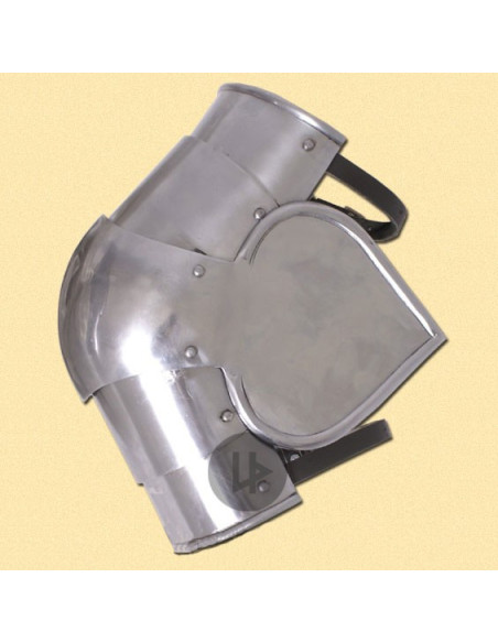 Par de cotoveleiras medievais em aço