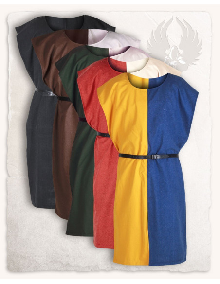 Sobretudo Medieval Ignaz, Vermelho-Creme