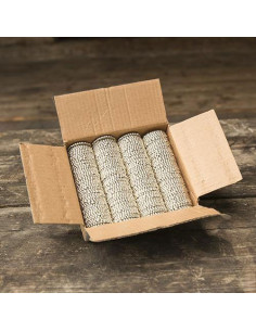 Conjunto de 200 moedas de leão medievais banhadas a prata