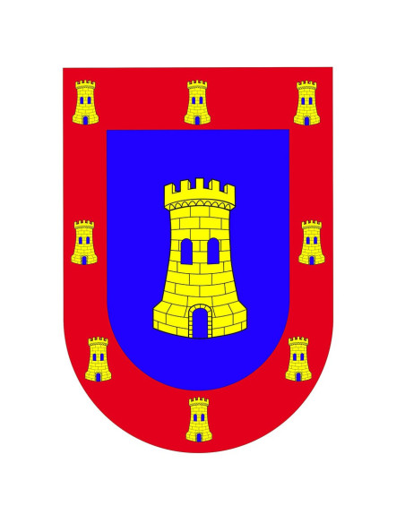 Bandeira medieval escudo arma castelos