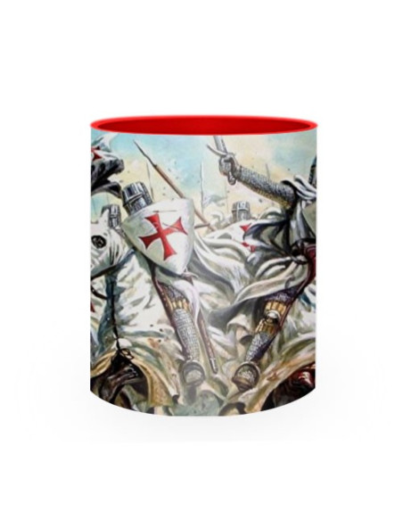 Caneca Cerâmica luta Cavaleiros Templários