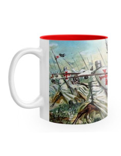 Caneca Cerâmica luta Cavaleiros Templários