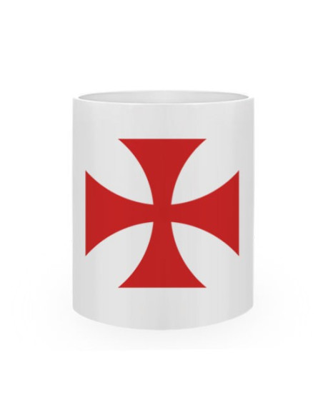 Caneca de Cerâmica Cruz Templária