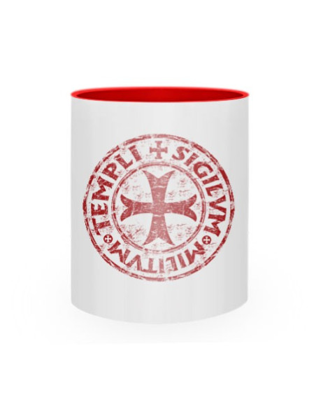 Caneca de Cerâmica Templária Selo Cruzado